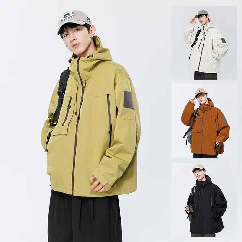 Chaqueta de montaña al aire libre para hombres y mujeres tendencia de la moda para hombres jóvenes chaqueta suelta de gran tamaño fábrica de moda al por mayor