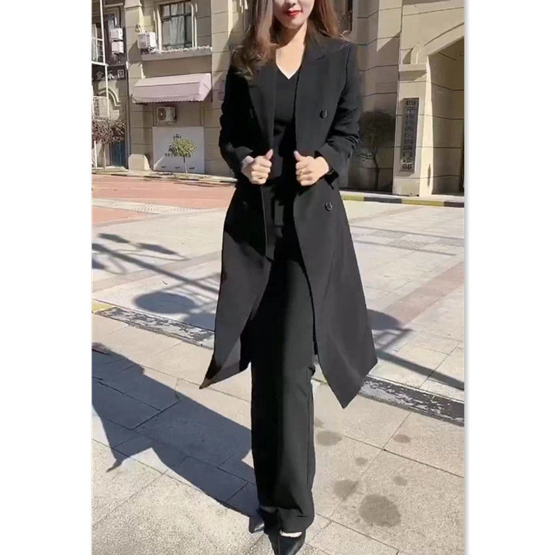 GraceChic GraceChic 228882025 Traje profesional de tres piezas de estilo europeo, corte ajustado, para mujer, ideal para otoño e invierno._voghion.com