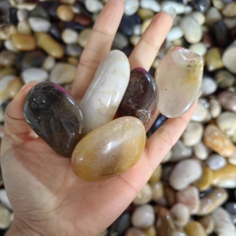 五彩精品雨花石