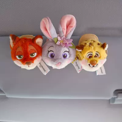 Genuine Judy Nick Leopard Car Glasses Clip/Bill Clip - animal-city-organization-visor-glasses-clip
