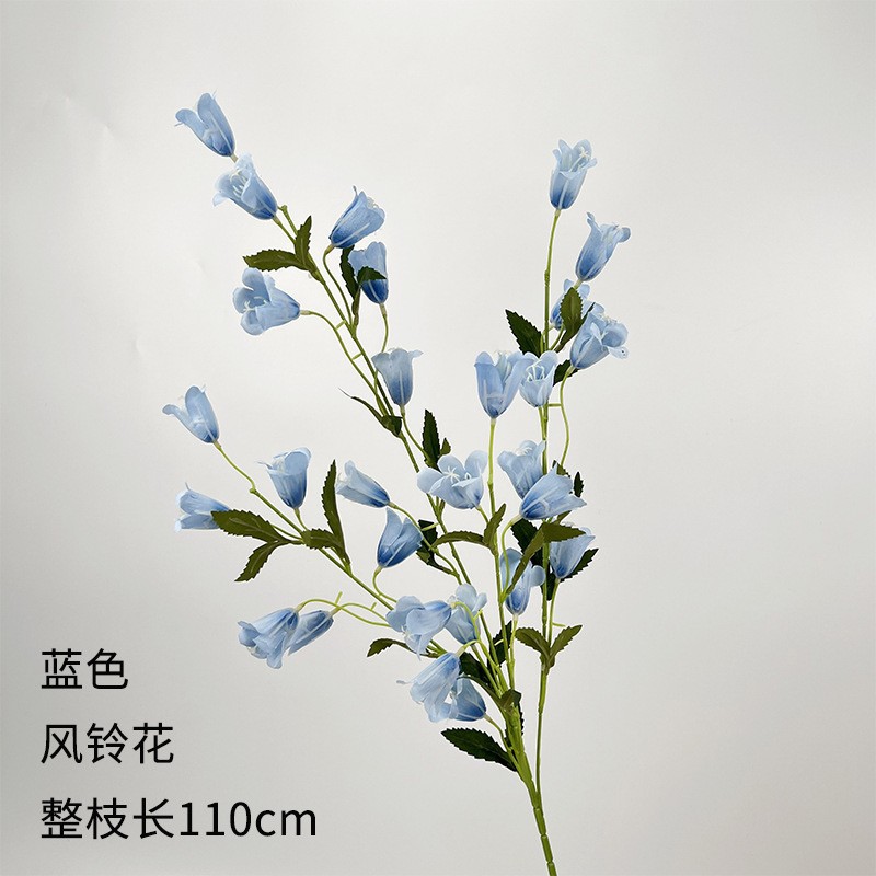 Flor azul cielo flor de bodas flor de seda flor de bodas flor de decoración de flor de vestíbulo flor de techo suave