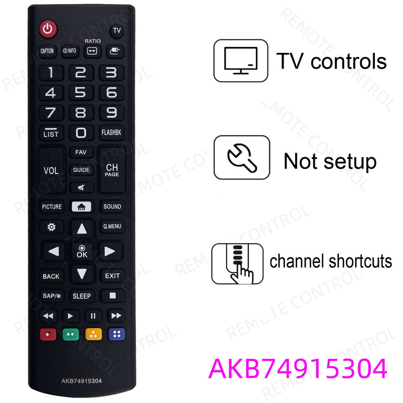 Suitable for Lg Tv Remote Control Akb74915305 5310 97 24 04 47 80 46 5387