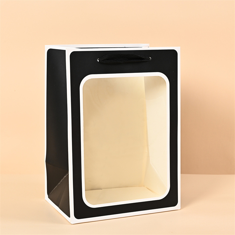 검은 색 배경과 흰색 프레임; 흰색 판지; 하드 작은 크기 18*13*25CM