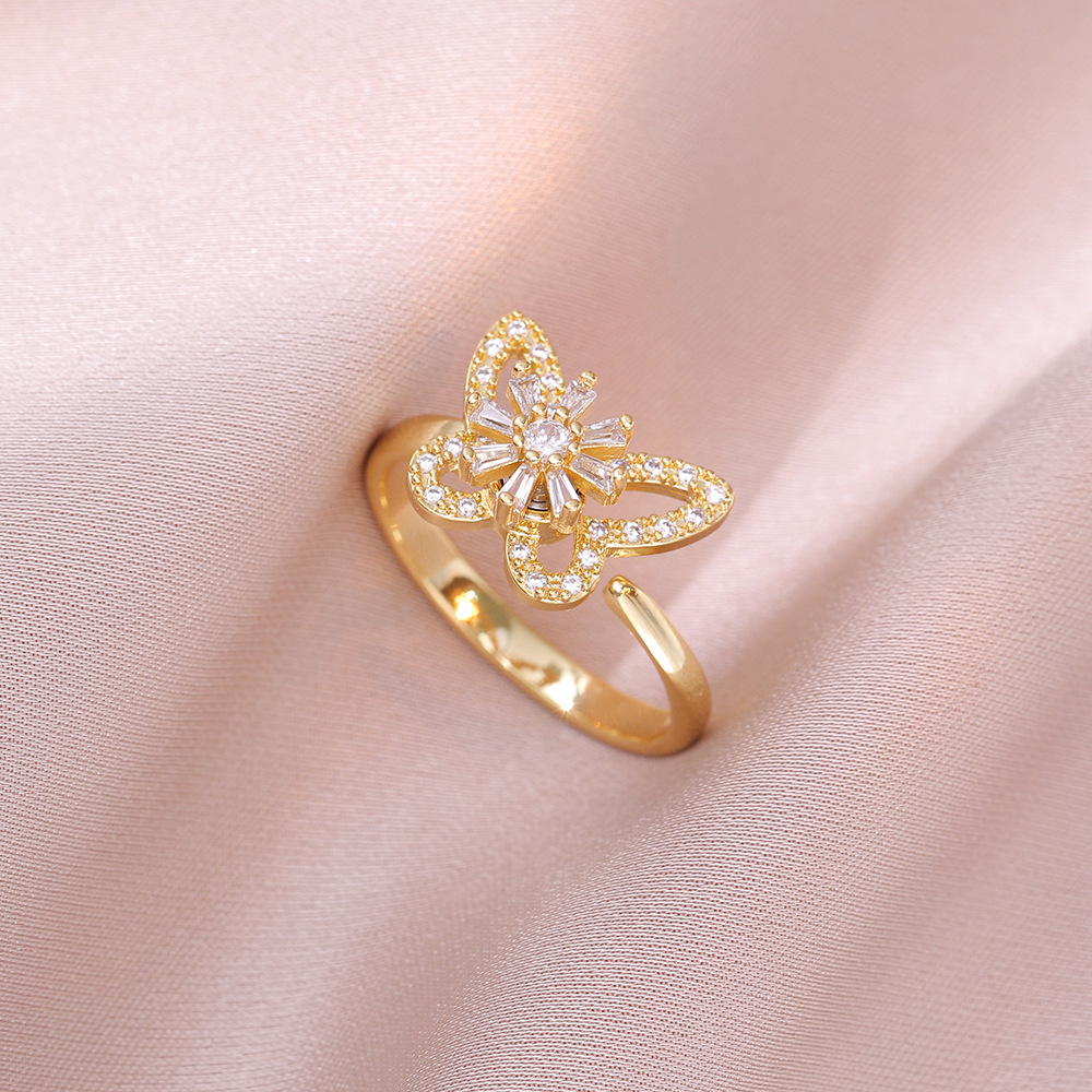 Holiday, Date Occasion Wholesale Jewelry Sweet Flower Titanium Steel Copper Diamond Jewelry Set