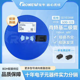 肖特基二极管 1N5819W SD103AW 丝印S4 SOD-123 现货供应