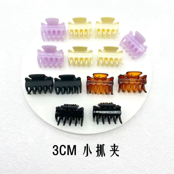 3CM small size black plastic small clip bangs broken hairpin side hairpin claw clip hair accessories headdress cross-border supply