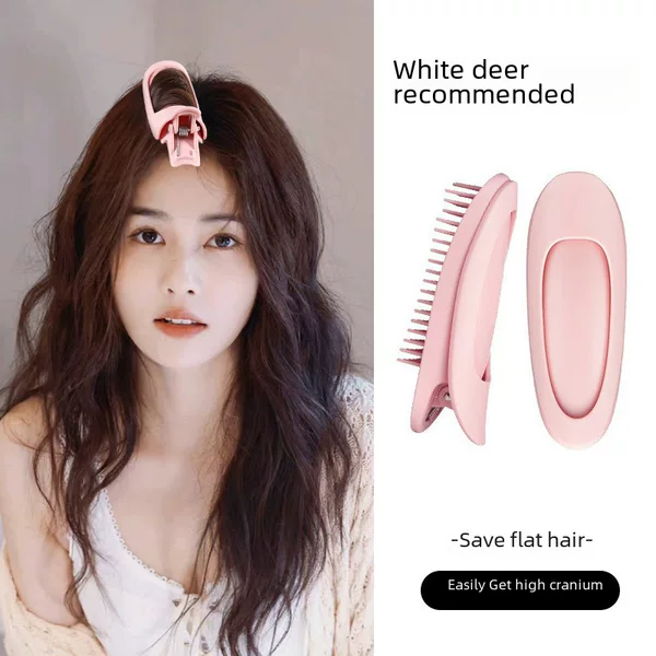 Zhao Rusi's Same-style Hair Root Fluffy Clip Hair Fluffy Artifact Bangs Curling Tube High Cranial forehead Hairpin Curling Rod
