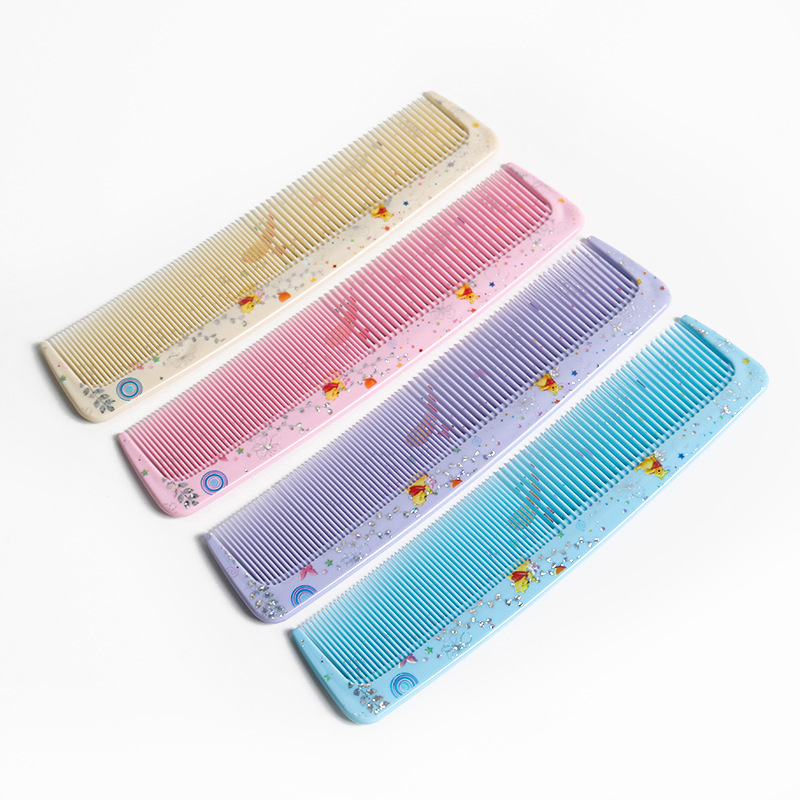 Herramientas de belleza plástico pelo peluquería peine lindo tarjeta bar peine al por mayor