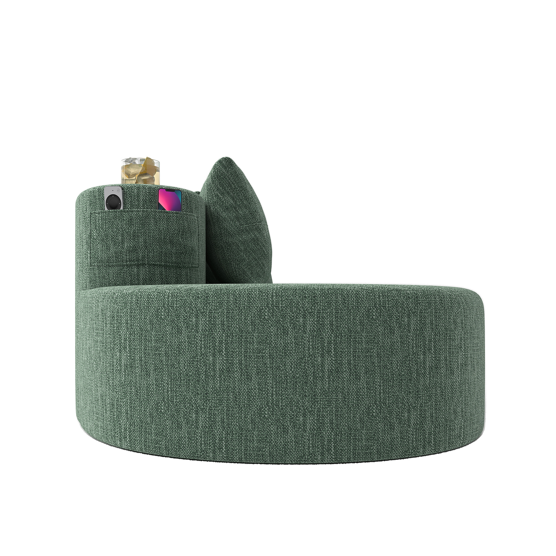 Nordic Light Luxury Cream Living Free Combination Sofá de tela recta Italiano Minimal Casual Recepción Doble