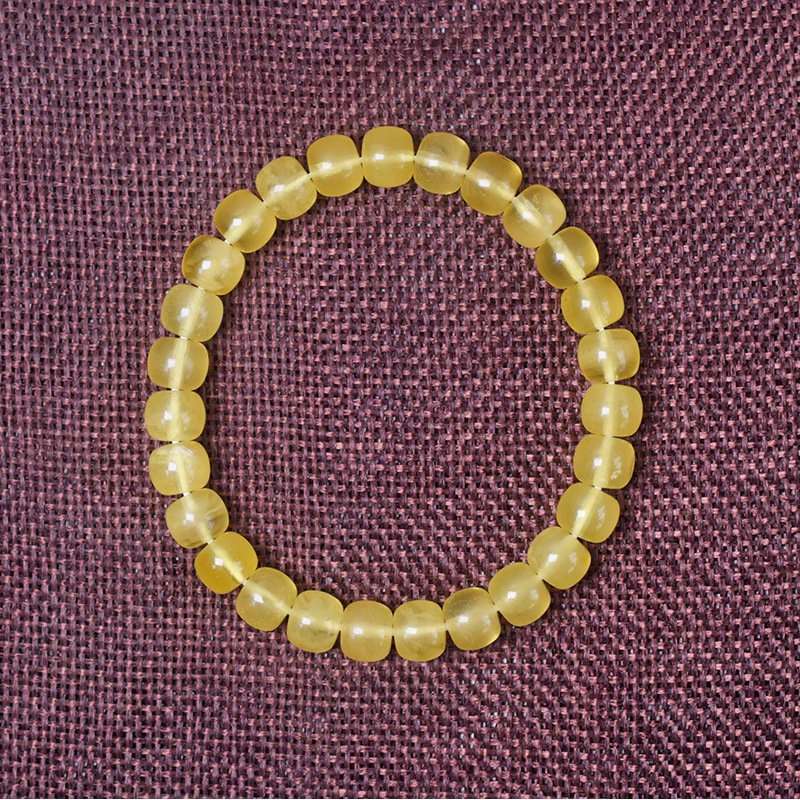 03/금 꿀 비즈 팔찌, 비즈 크기 약 8+mm/무게 약 7.85g