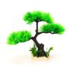 Aquarine box fish tank landscaping, decorative plastic, fake water grass green planting table, simulation water grass gyrus pine Moss tree