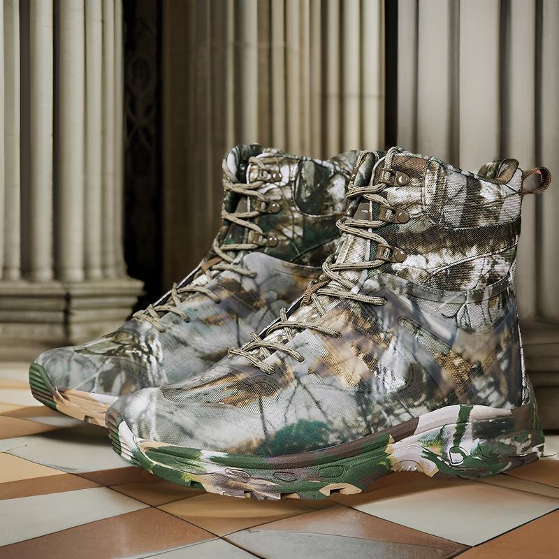 2025 comercio exterior transfronterizo de gran tamaño botas de senderismo de campamento de campo de ayuda intermedia botas de entrenamiento para hombres botas de montaña al aire libre botas del desierto