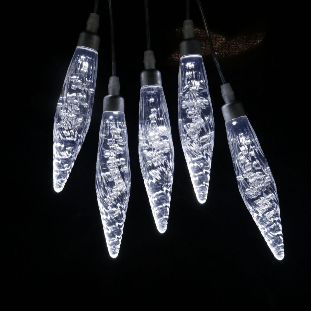 Techo acrílico luminoso diez cabezas lámpara de brotes de bodas hotel escenario colgar decoración LED luz de Navidad