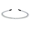 Fashionable chain from pearl, headband, metal hair accessory, European style, wholesale