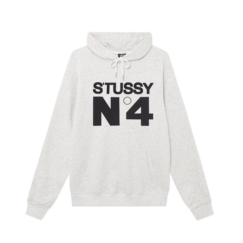 高品质斯图西连帽卫衣男潮牌Stussy字母印花长袖套头帽衫情侣外套|undefined
