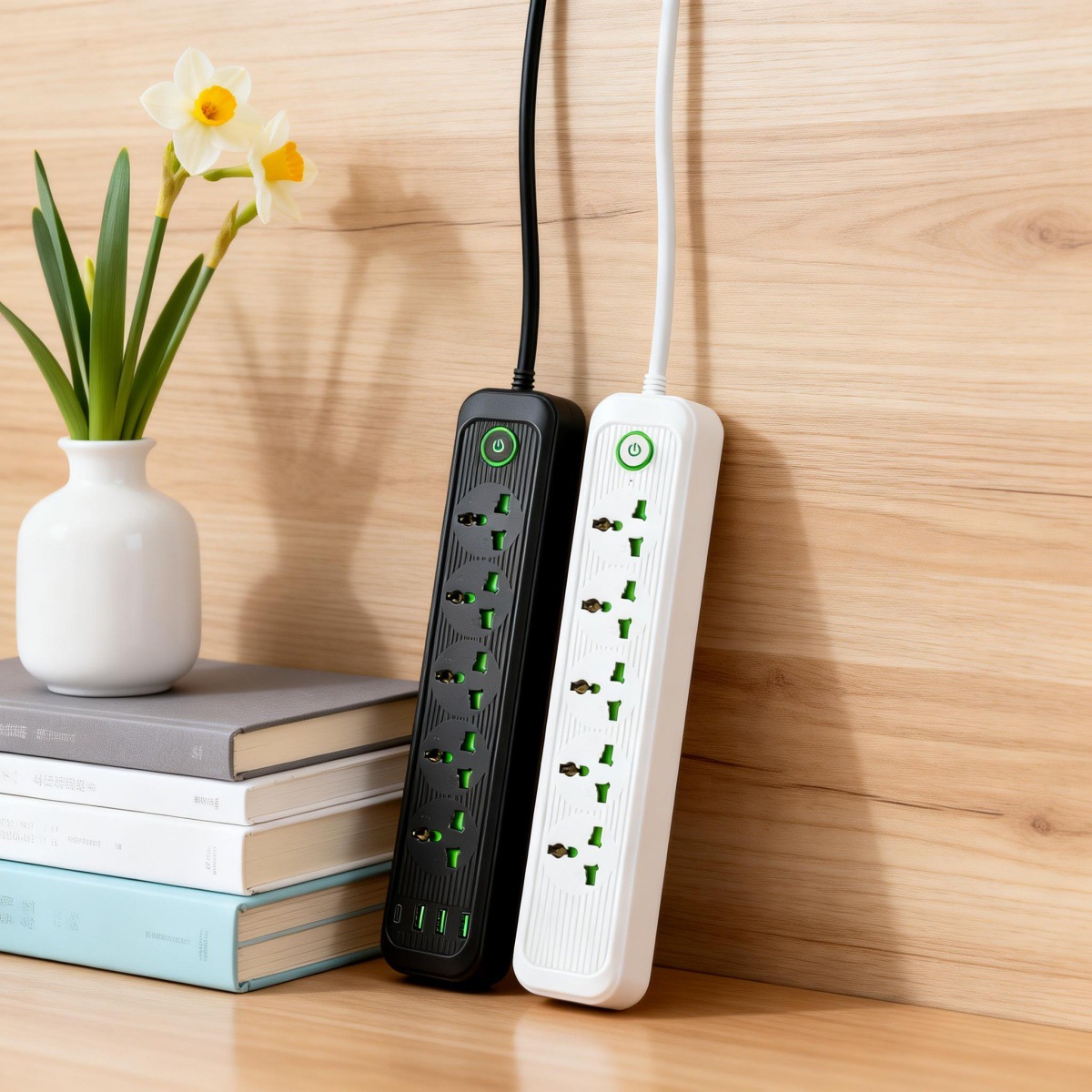 万能规多国排插插座 适用于家用办公小家电插电板 2500W通用插排