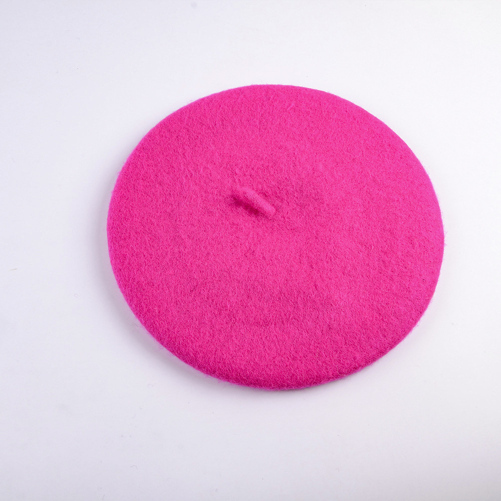 Unisex Wool beret Autumn-winter vintage woolen painter's hat Winter hat Lady's bud hat_voghion.com