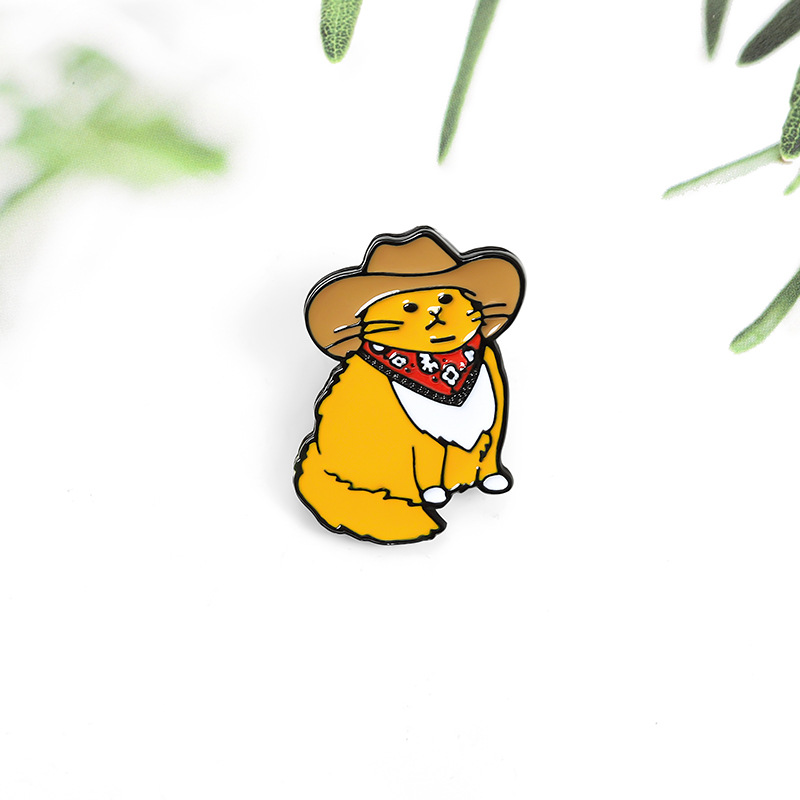 Animal Pattern Unisex Gender Stoving Varnish Design Cartoon Style Pin Animal Alloy Stoving Varnish Unisex Brooches