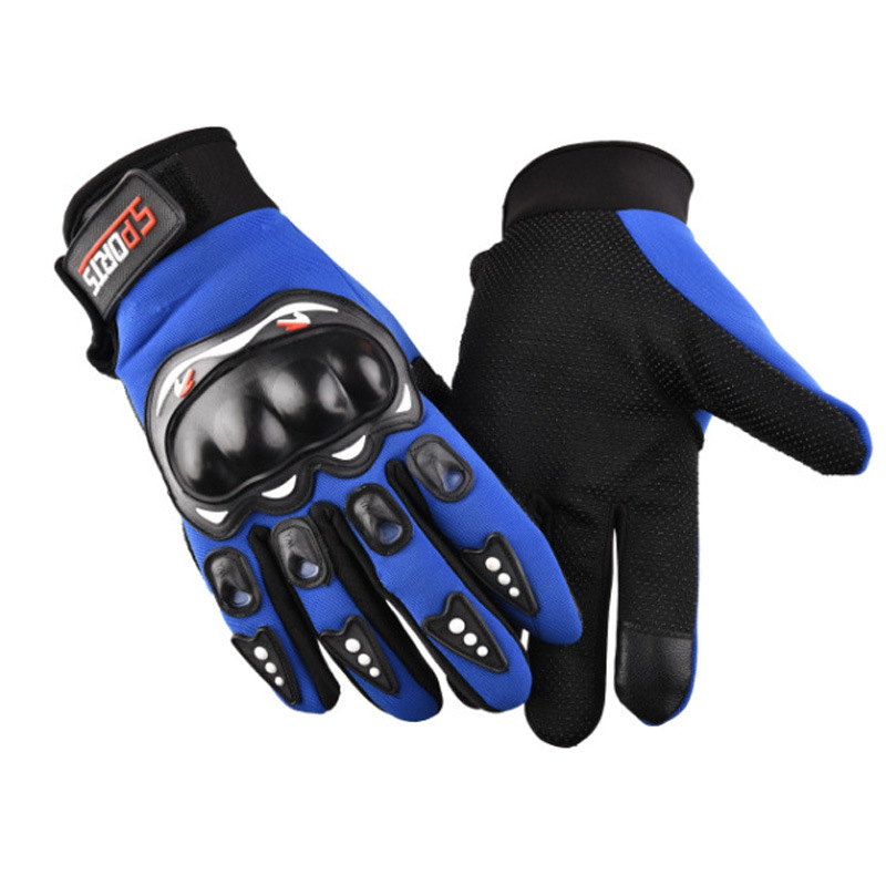 Guantes de articulación protectora de cáscara dura motocicleta deportes al aire libre montar transpirable antideslizante dedo largo dedo completo guantes de motocicleta