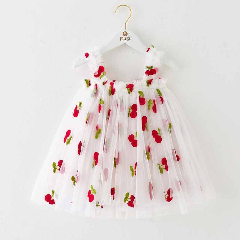 240g Weight Children's Dress Children's Clothing Type Knee-Length Dress Length Type Sleeveless Sleeve Length Mesh Dress Dresses Type Polyacrylonitrile Fiber Fabric Type High Waist Waist Line Casual, Daily Occasion U Neck Neckline Regular Fit Fit Type Printing Pattern Summer Season Girl'S Gender Princess Style Princess Printing Polyacrylonitrile Fiber Girls Dresses 11