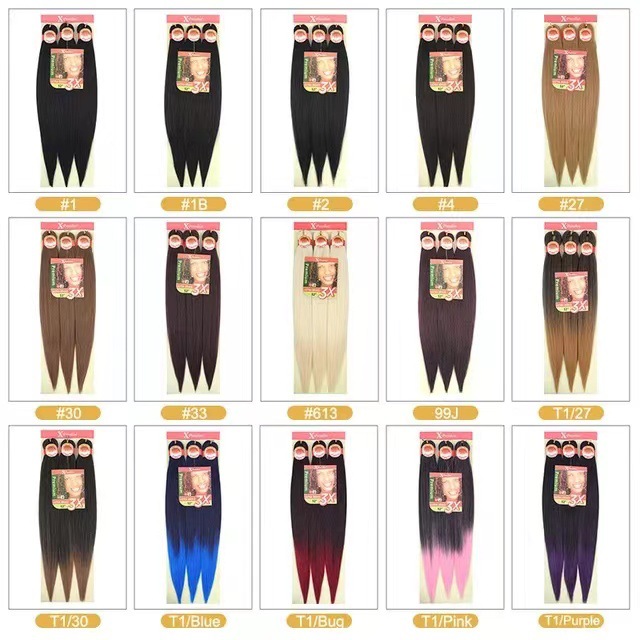 3X Easy trenza cabello frío ignífugo negro pelucina trenza sucia 52inch tres piezas EZ pelucina trenza