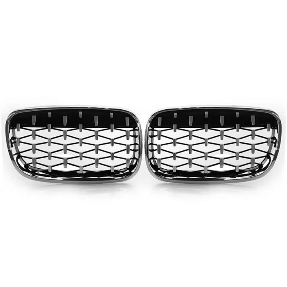 Suitable for 07-14 Bmw X5/X6 E70E71 Modified Full Star Pattern Half-Silver Front Grille