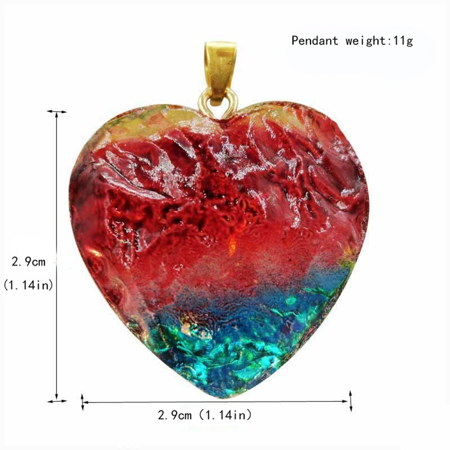 Pendant, tape heart shaped, necklace, accessory, accessories, handmade, European style