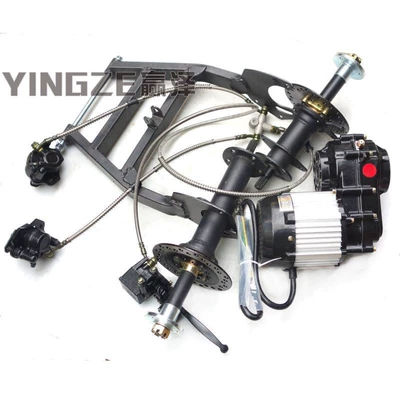 Four-Wheel Go-Kart Electric Beach Vehicle Motorcycle frame - 48v500whandbrake-wheels-not-included
