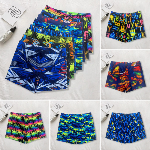 [Premium Boys' Teen Swim Trunks] Loose-Fitting Swimsuits for Middle & High School Students—Perfect for Hot Spring Bathing