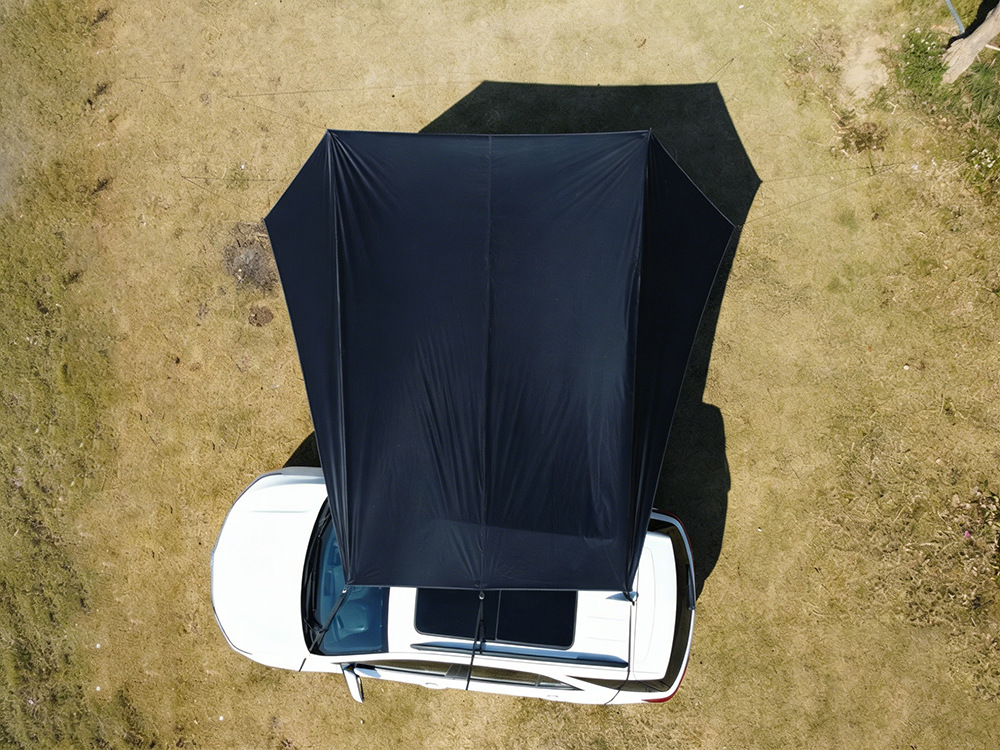 Car Side Canopy Tent Suv Black Glue Sunscreen Sunshade for Road Trips Outdoor Picnic Portable Universal Car Side Tent
