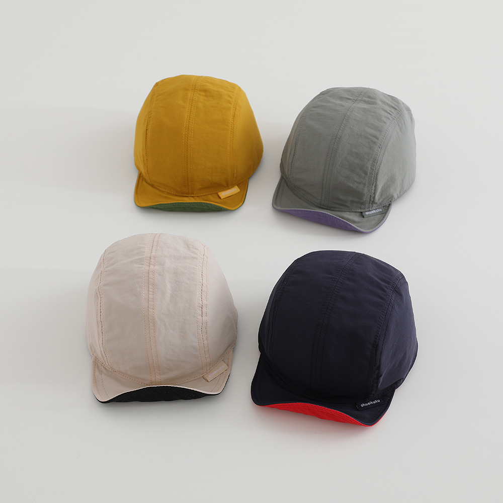 Light and thin double-sided summer children's quick dry baseball cap…