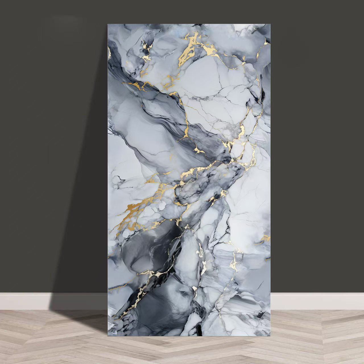 Baldosas de mármol transfronterizas autoadhesantes pegatinas de pared decorativas cocina gruesa baño renovación impermeable a prueba de aceite