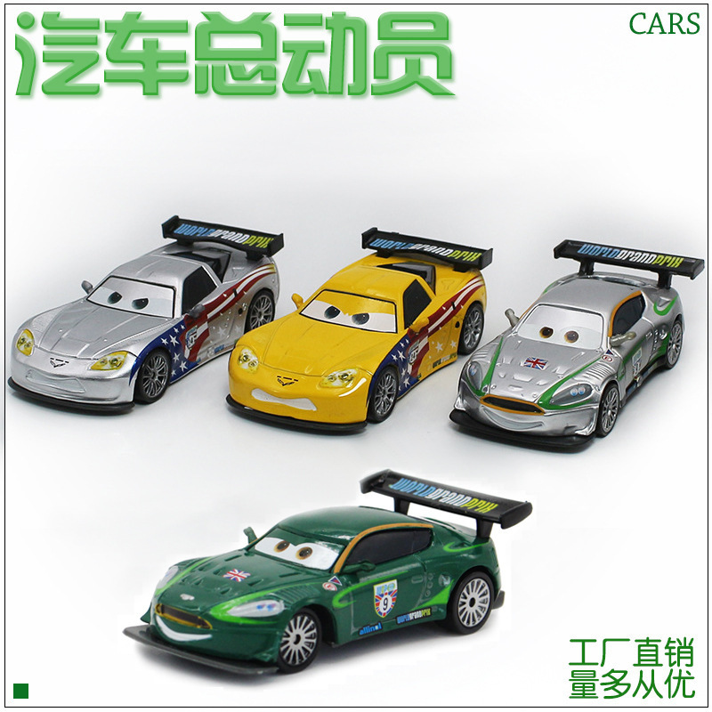 Cars American and British Electroplated Race Car Driver Children's Alloy Toy Cartoon Car Model Collectible Edition Cars American and British Electroplated Race Car Driver Children's Alloy Toy Cartoon Car Model Collectible Edition