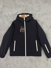 ez杰尼zeg男士3m新雪丽夹棉户外连帽夹克外套冲锋衣棉服保暖薄lp