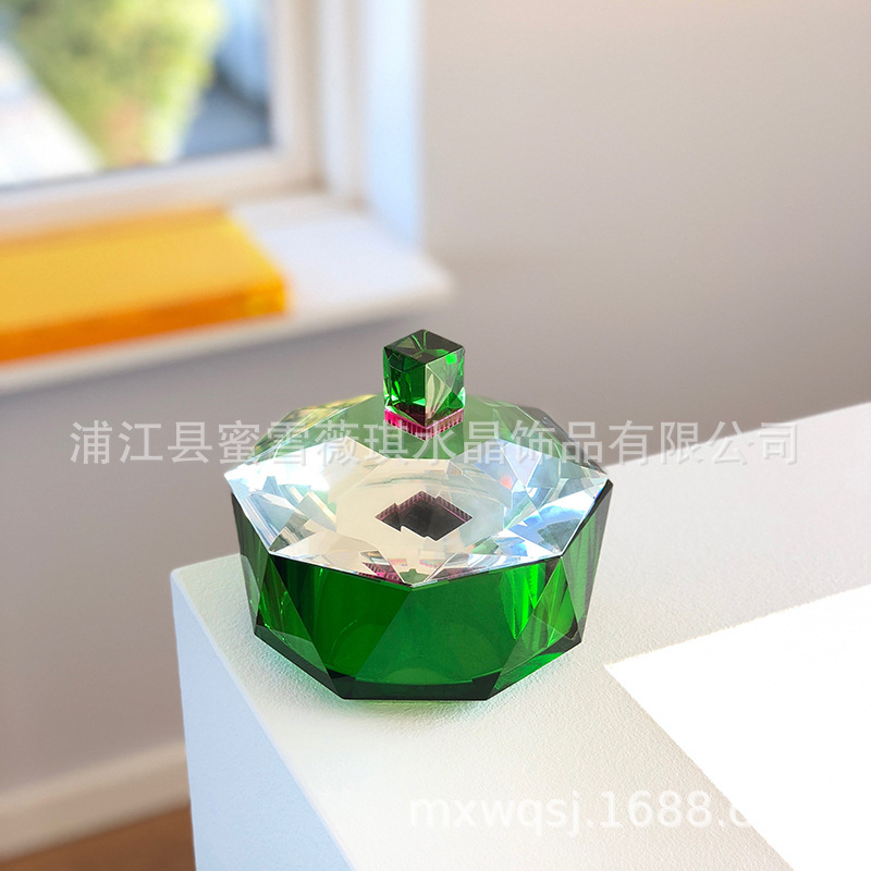 2022 new hand-cut crystal candy European-style light luxury crystal jewelry box