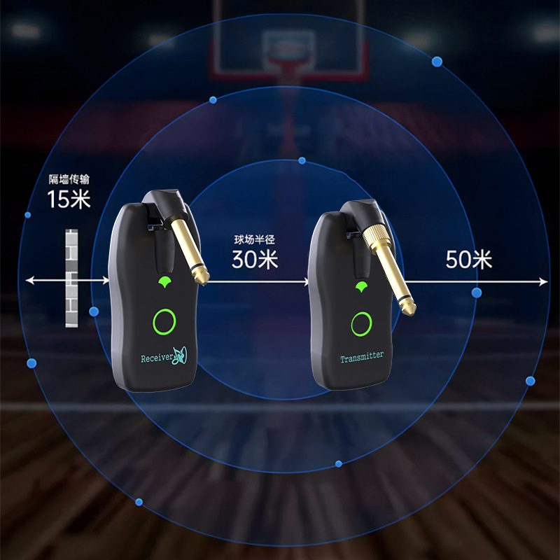 ステージパフォーマンスオーディオ伝送ギター電気吹管用のクロスボーダー専用ギターワイヤレストランシーバー|undefined