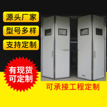 批发防火门窗多扇折叠门电动工业折叠门不锈钢防火门窗钢制保温门