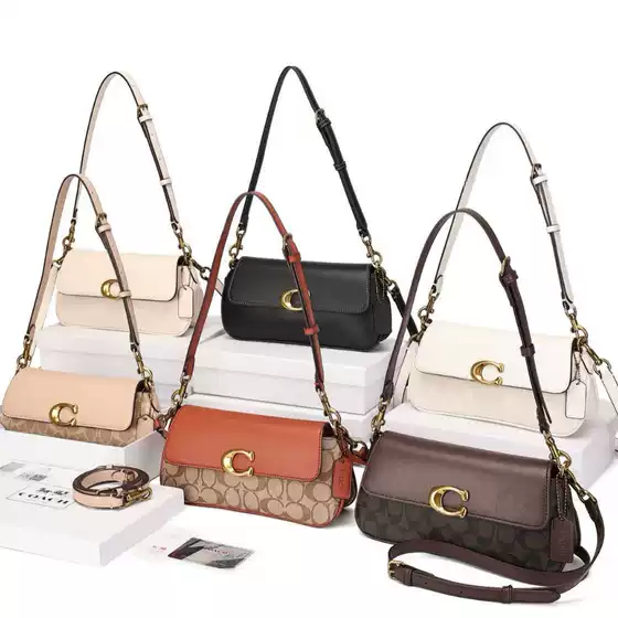 2025 Spring New Arrival Women's Jet Shoulder Bag Crossbody Bag Flap Baguette Bag Fashionable Versatile Women's Handbag