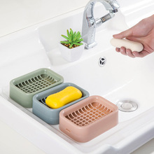 北欧双层网格香皂盒浴室沥水收纳创意新款塑料旅行手工皂托皂架