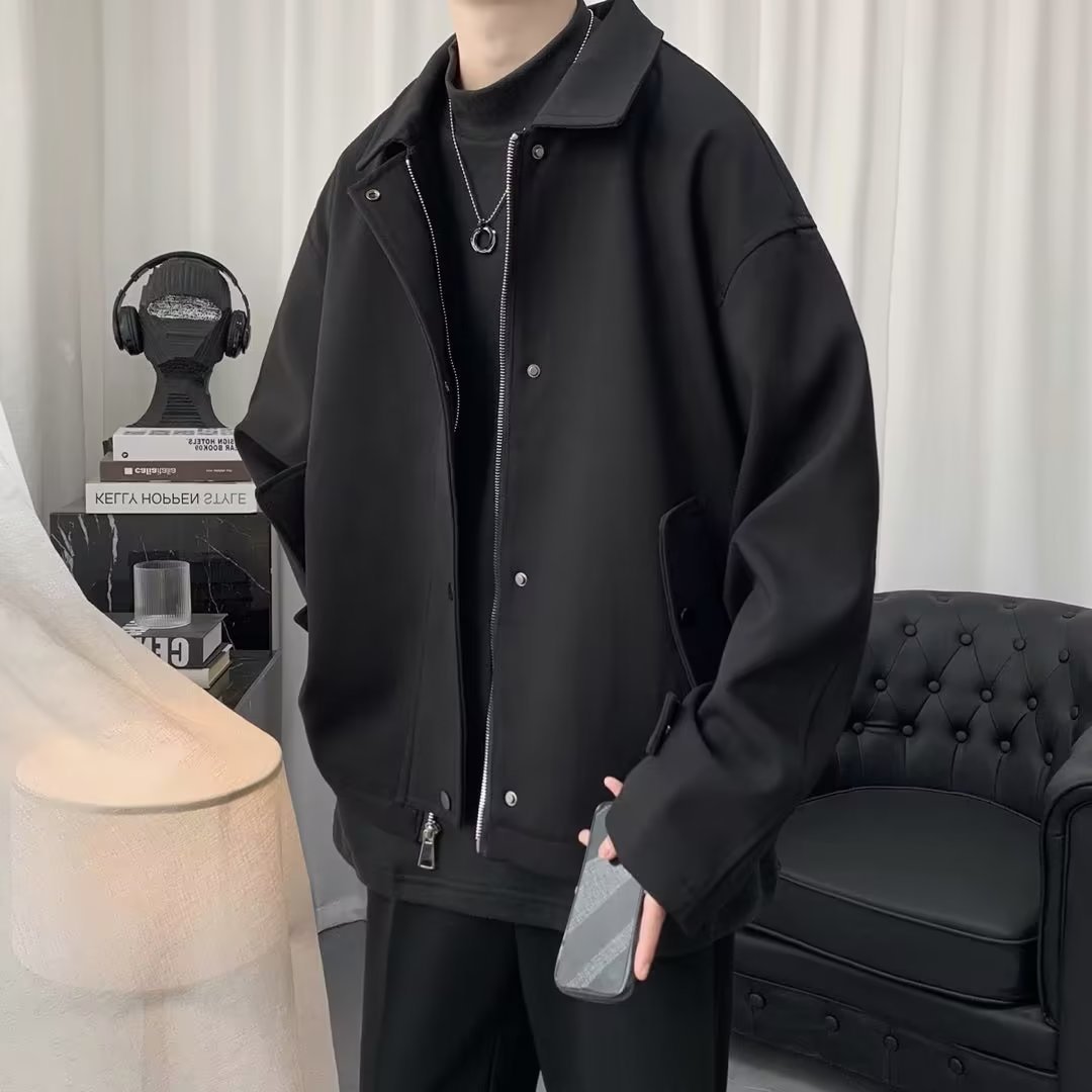 Hombres 2023 nuevo alto grado Ruan guapo nicho diseño corto abrigo de primavera y otoño suelta chaqueta americana