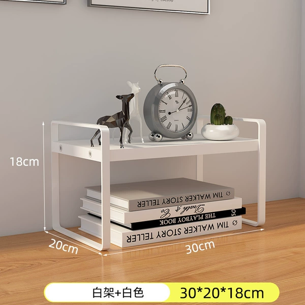 Single-layer white board white shelf 30 long