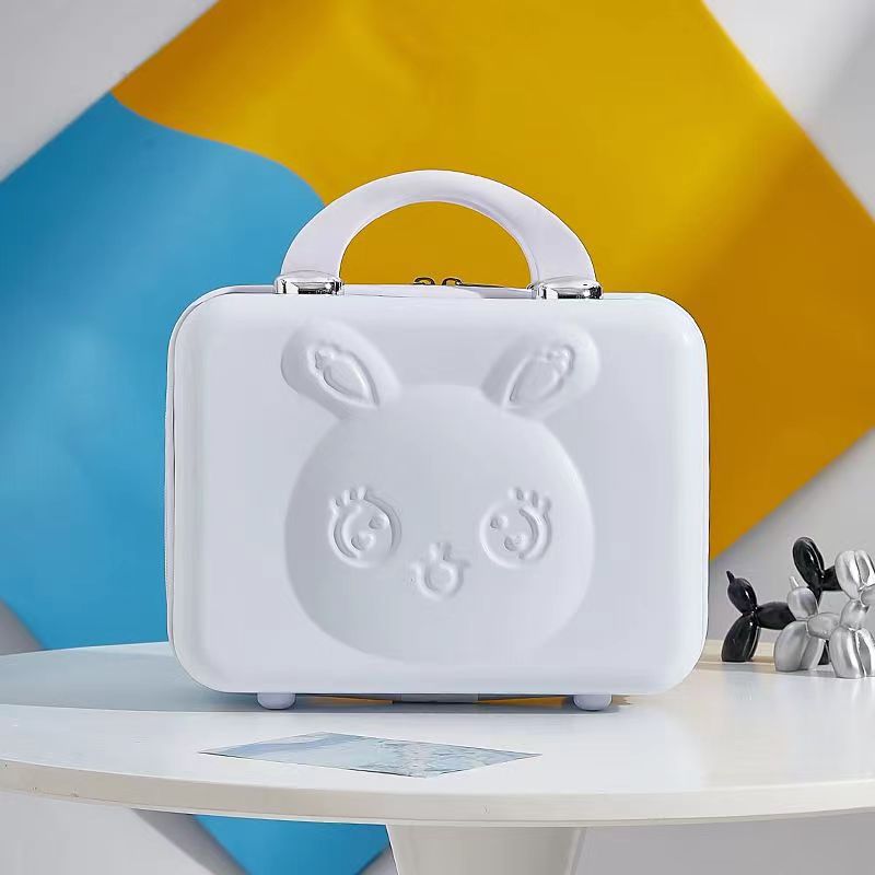 Nuevo conejo de color caramelo maleta mano caja de regalo caja de cosméticos equipaje maleta caja de almacenamiento resistente a los arañazos resistente al desgaste