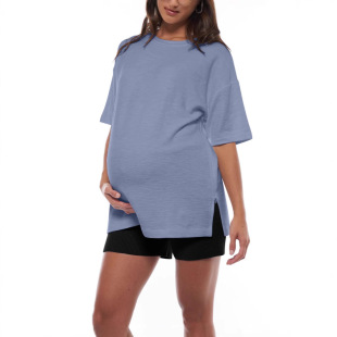 2025 Amazon Temu Aliexpress Tiktok Zipper Loose and Comfortable Maternity Clothes