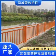 景观河道防撞护栏厂家供应 河道小路安全防护栏 园林河道防护栏杆