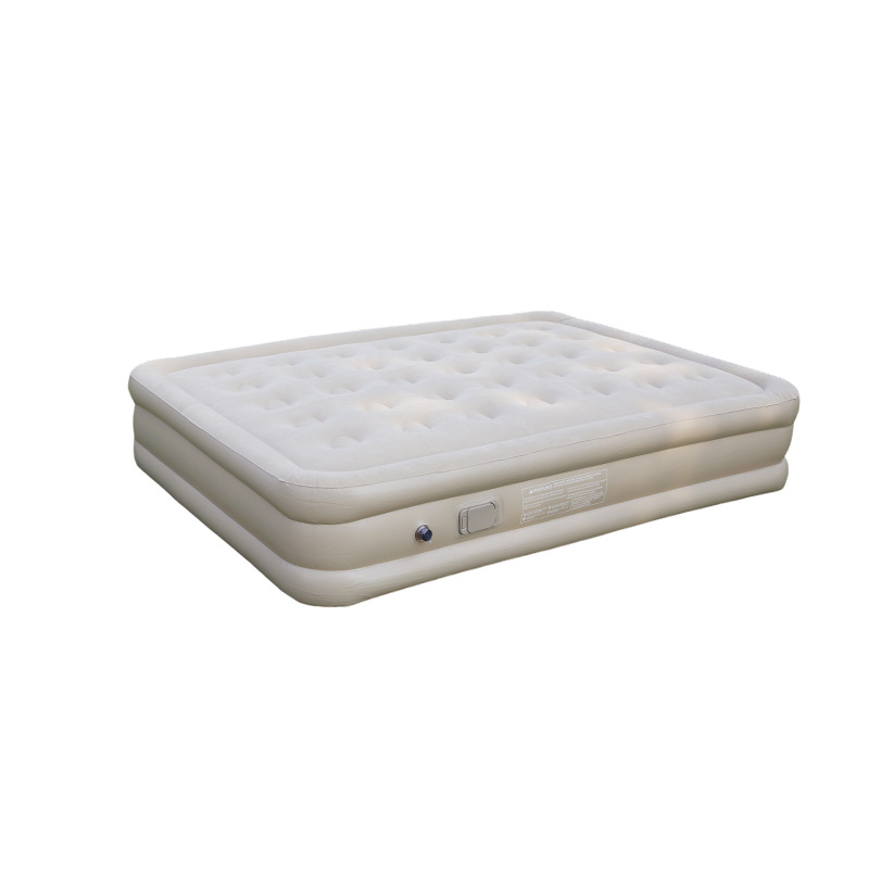Cama de Aire para Dos Personas con Bomba Integrada, para Camping o Viajes, Plegable