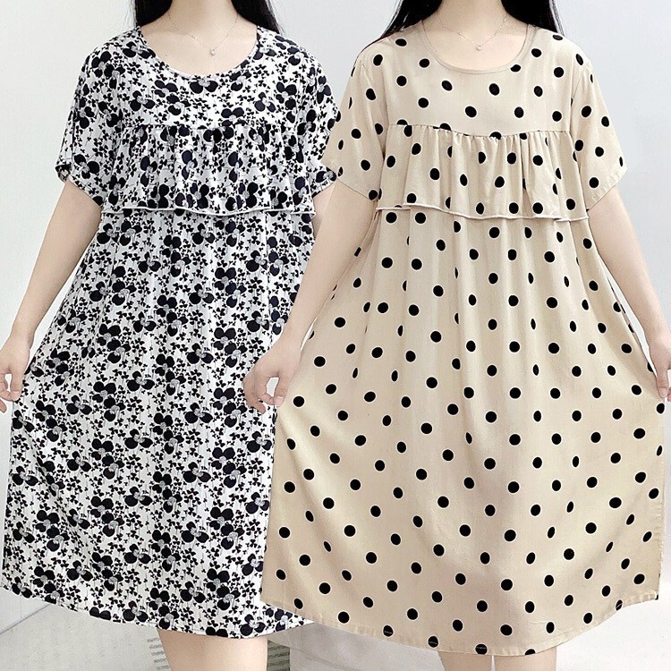 Cotton Silk Nightgown Summer Women's 2025 New No Chest Pad Anti-bump Pajamas Thin plus size Outer Wear Home Clothes