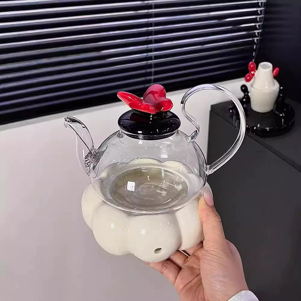 Flavored tea, teapot, sophisticated set, afternoon tea, fruit tea