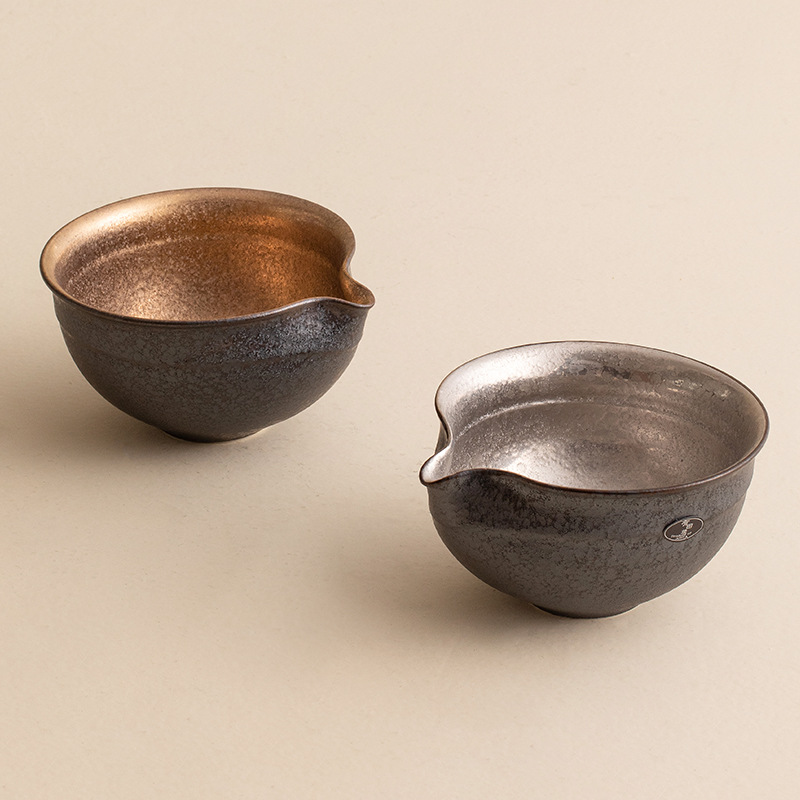 Japan Imported Arita Pottery Yue Kiln White Wine Cup Japanese-style Tea Cup Retro Personal Cup Handmade Tea Set Fair Cup