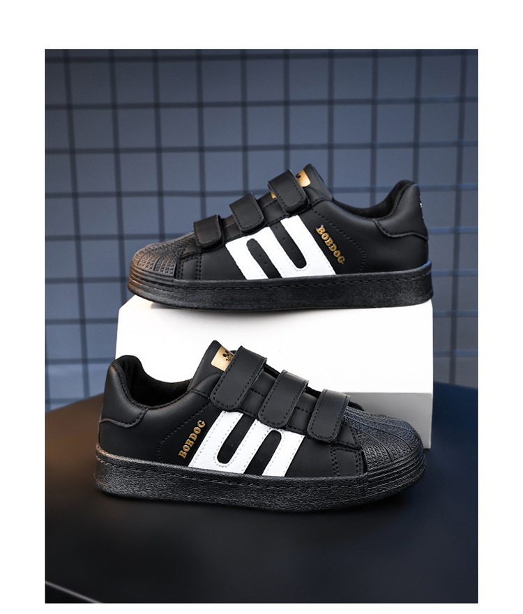 Babu Bean Boys' Little White Scarpe singole per ragazze nuove e invernali per bambini, versatili per l'autunno_voghion.com