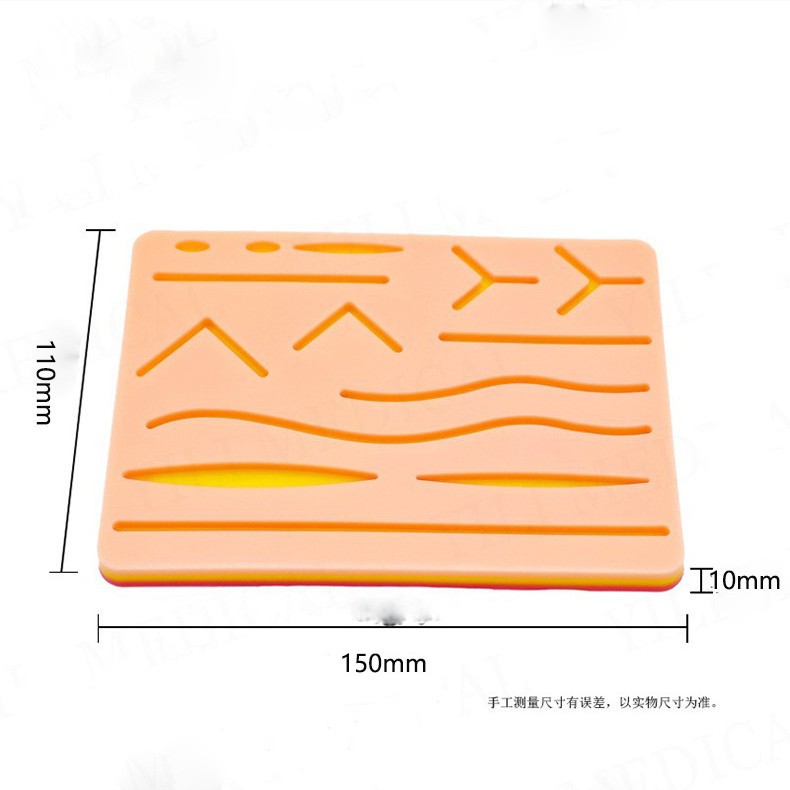 Módulo de sutura quirúrgica de aluminio de silicona modelo de herida simulado conjunto de instrumentos quirúrgicos fuente directa de fábrica image 7